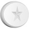 Ekena Millwork Standard Dalton Star Rosette With Rounded Edge, 6"W x 4"H x 1/2"P ROSP060X040X050DAL08 - alternate 1